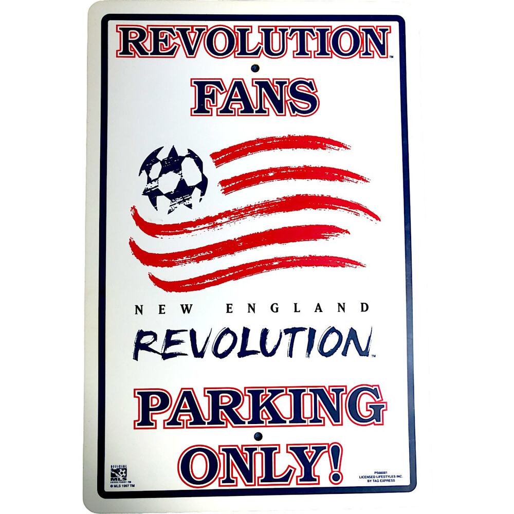 New England Revolution 1997 Retro Fans Parking Only Sign *Rare*